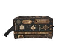ZhRiYan Neceser de viaje - Kit reutilizable Dopp con impresión de estilo bohemio a toda la cara para artículos de tocador, maquillaje, accesorios y más, blanco, talla única, blanco, talla única, White