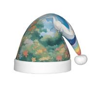 ZhRiYan Un hermoso gorro clásico de unicornios de Papá Noel, Navidad, Año Nuevo, sombrero cálido de vacaciones, tocados perfectos para Navidad, Halloween