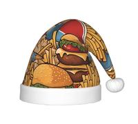 ZhRiYan Un montón de lindas papas fritas clásicas de Papá Noel, Navidad, Año Nuevo, sombrero cálido de vacaciones, tocados perfectos para Navidad, Halloween