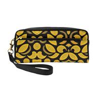 ZhRiYan Unknown criatures - Neceser pequeño de piel con estampado de criaturas desconocidas, neceser de viaje para mujer, bolsa de cosméticos reutilizable con cremallera, color negro, talla única
