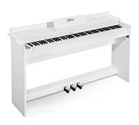 ZHRUNS Piano digital de 88 teclas de tamaño completo, función MP3, control remoto, fuente de alimentación, 3 pedales, función de salida MIDI/auriculares/audio, adecuado para principiantes/adultos