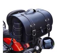 ZHSDMB Baul Moto para Harley Davidson Softail 1983-2024, Bolsa Impermeable de Motocicleta, Motocicleta Herramienta Bolsa, Bolsa Herramienta Motocicleta Cuero, Robusto,A-Black