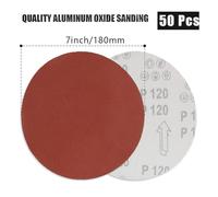 ZHSOAO 100PCS 7 Inch 180 mm Sanding Paper 40-2000 Grit Metal Woodworking Grinding Disc Abrasive Polishing Tools Sanding Discs para Lijadoras De Cuello Largo(1200_180MM)