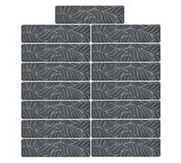 ZHSOAO 15 Alfombrillas Autoadhesivas con Relieve Cepillado for escaleras, Suaves y Antideslizantes, for Sala de Estar para Escalones de Interior