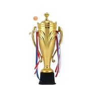 ZHSOAO 1pcs Metal Model Trophy Awards Competition Soccer Craft Souvenirs Cupaward Golden Statues School Rewarding Supply Small Prize Cup para Competiciones Escolares(40.5CM)