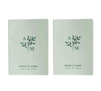ZHSOAO 2PCS His And Hers Vow Books para los Novios