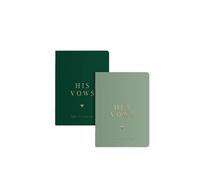 ZHSOAO 2PCS His And Hers Vow Books para los Novios