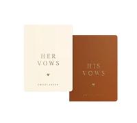 ZHSOAO 2PCS His And Hers Vow Books para los Novios