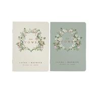 ZHSOAO 2PCS His And Hers Vow Books para los Novios