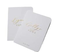 ZHSOAO 2PCS His And Hers Vow Books para los Novios