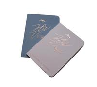ZHSOAO 2PCS Minimalist Foil Sage Green Vow Book Set para los Novios