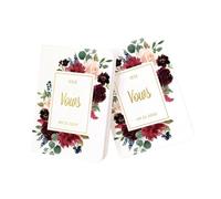 ZHSOAO 2PCS Wedding Vow Booklets Set para los Novios
