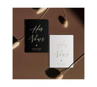 ZHSOAO 2PCS Wedding Vow Books Her Vows His para los Novios