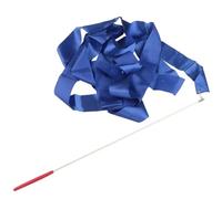ZHSOAO 2pcsColorful 4M Rhythmic Gymnastics Ribbon Ballet Streamer Twirling Tape Training Figure Skating Gym para Niños Bailes Artísticos(Blue)