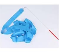 ZHSOAO 3pcs Colorful Gym Ribbons Baton Dance Ribbon Rhythmic Artistic Gymnastics Coloured Ribbon Sportss Training para Niños Bailes Artísticos(Sky Blue,2M)