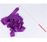 ZHSOAO 3pcs Colorful Gym Ribbons Baton Dance Ribbon Rhythmic Artistic Gymnastics Coloured Ribbon Sportss Training para Niños Bailes Artísticos(Purple,4M)