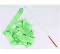 ZHSOAO 3pcs Colorful Gym Ribbons Baton Dance Ribbon Rhythmic Artistic Gymnastics Coloured Ribbon Sportss Training para Niños Bailes Artísticos(Light Green,2M)