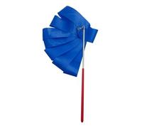 ZHSOAO 3pcs Colorful Rythmic Gymnastics Ribbon Dance Ribbon Rhythmic Twirling Gymnastic Rod Ballet Training Streamer Art Stick W2H5 para Niños Bailes Artísticos(Blue,4m)