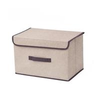 ZHSOAO 4PCS Fold Non Woven Fabric Storage Box Gray Home Supplies Clothing Underwear Sock Organizer Cosmetics para Baño/Cajones/Armario(Color 1,L)