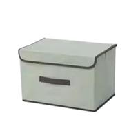 ZHSOAO 4Pcs Non-woven Storage Box, Multi-function Foldable Organizer For Underwear Sundries, Home Clothing & Organi para Baño/Cajones/Armario(Light green,36 * 23 * 24CM)