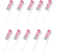 ZHSOAO 5/10pcs Flashing Star Gym Ribbons Dance Ribbon Rhythmic Art Gymnastics Ballet Streamer Twirling Rod Rainbow Stick Training para Niños Bailes Artísticos(10pcs White,2M)