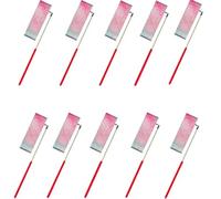 ZHSOAO 5/10pcs Flashing Star Gym Ribbons Dance Ribbon Rhythmic Art Gymnastics Ballet Streamer Twirling Rod Rainbow Stick Training para Niños Bailes Artísticos(10pcs Red,4M)