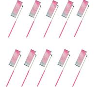 ZHSOAO 5/10pcs Flashing Star Gym Ribbons Dance Ribbon Rhythmic Art Gymnastics Ballet Streamer Twirling Rod Rainbow Stick Training para Niños Bailes Artísticos(10pcs Pink,4M)
