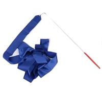 ZHSOAO 5PCS Colorful Gym Dance Ribbon Rhythmic Girl Art Gymnastics Ballet Streamer Twirling Rod Rainbow Stick Sports Training para Niños Bailes Artísticos(Blue,4m)