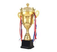 ZHSOAO 5pcs Trophy Cup Winner Tournaments Metal Competitions Award Props For Football Soccer Baseball Sports Championships para Competiciones Escolares(47cm)