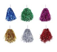 ZHSOAO 6 Pompones de 20 cm for competición Deportiva porristas, for fútbol, Baloncesto y Baile para Competición Deportiva