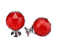 ZHSOAO 8 pomos transparentes con forma de diamante for cajón armario para Tiradores Cajones