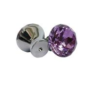 ZHSOAO 8 pomos transparentes con forma de diamante for cajón armario para Tiradores Cajones