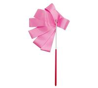 ZHSOAO 8pcs Colorful Gym Ribbons Dance Ribbon Rhythmic Art Gymnastic Ballet Streamer Twirling Rod Stick For Gym Training Professional para Niños Bailes Artísticos(Pink,4M)