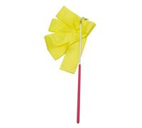 ZHSOAO 8pcs Colorful Gym Ribbons Dance Ribbon Rhythmic Art Gymnastic Ballet Streamer Twirling Rod Stick For Gym Training Professional para Niños Bailes Artísticos(Yellow,2M)