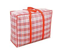 ZHSOAO Bolsa de Almacenamiento Ropa Gran Capacidad for el hogar, 3 Unidades, for Estudiantes, mudanzas, portátil, con patrón cuadrícula para Guardar Ropa(Red,XL 78x55x24cm)