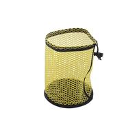 ZHSOAO Bolsa de Malla Deportiva Multiusos con cordón for Pelotas Golf, Organizador portátil for Accesorios, Capacidad for 12, 25 o 50 para Pelotas de Golf(Yellow,M)