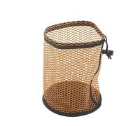 ZHSOAO Bolsa de Malla Deportiva portátil, Multiusos, Nailon, con cordón, for Golf, Capacidad for 12, 25 o 50 Pelotas para Pelotas de Golf(Orange-L)