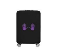 ZHSOAO Fundas De Equipaje 2 uds Fundas de Equipaje Funda de Maleta patrón Divertido de Viaje Accesorios de Viaje Cubierta Protectora de Carrito para Viajes De Negocios(Black I,M)