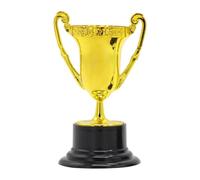 ZHSOAO Gold Award Trophy Cups Plastic Small Golden Cup For Party Favors Props Rewards para Competiciones Escolares