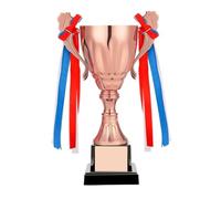 ZHSOAO Gold Silver Copper Trophy Awards Sports Games Small Prize Cup Champion Craft Souvenirs Winner Award para Competiciones Escolares(Bronze Without Lid)