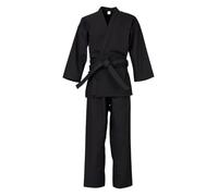 ZHSOAO Kimonos De Jiu-Jitsu Trajes de Judo Uniforme de Karate for niños y Adultos Uniforme de Artes Marciales Karate Gi for Estudiantes con cinturón(Black,160)