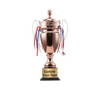 ZHSOAO Large Trophy Cup for Sports,Tournaments,Competitions,Soccer Football League Match,Other Teamwork Award para Competiciones Escolares(Copper)