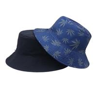 ZHSOAO Sombrero De Cubo Pesca de Gran tamaño Sombrero for el Sol al Aire Libre Playa Sombreros de Cubo de Gran tamaño for Hombre Sombreros de Cubo de Talla Grande 55-59cm 60-65cm(Deep Blue,60-65cm)