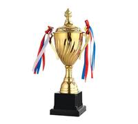 ZHSOAO Team Sports 35/32/29CM Trophy Cup Memorial Souvenir Prize Award Gold Silver Bronze Victory Baseball para Competiciones Escolares(Gold-35CM)