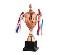 ZHSOAO Team Sports 35/32/29CM Trophy Cup Memorial Souvenir Prize Award Gold Silver Bronze Victory Baseball para Competiciones Escolares(Bronze-35CM)