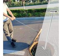 ZHSYXLB Gancho en T de Acero Inoxidable para Tapas de alcantarilla, Herramienta portátil para Levantar Tapas de alcantarilla de 40 cm, 50 cm, 70 cm y 90 cm de Largo, Ganchos para Levantar Tapas de a