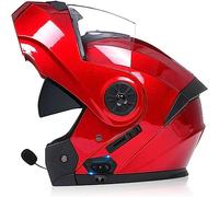 ZHTBATE Caschi Bluetooth Modulari Casco Moto Omologato ECE Integrale Uomo Donna Caschi Moto Bluetooth con Risposta Automatica, Doppia Visiera Casco Motocross Anteriore Ribaltabile