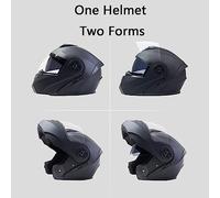 ZHTBATE Caschi Bluetooth Modulari Casco Moto Omologato ECE Integrale Uomo Donna Caschi Moto Bluetooth con Risposta Automatica, Doppia Visiera Casco Motocross Anteriore Ribaltabile