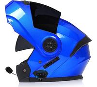 ZHTBATE Caschi Bluetooth Modulari Casco Moto Omologato ECE Integrale Uomo Donna Caschi Moto Bluetooth con Risposta Automatica, Doppia Visiera Casco Motocross Anteriore Ribaltabile