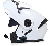 ZHTBATE Caschi Bluetooth Modulari Casco Moto Omologato ECE Integrale Uomo Donna Caschi Moto Bluetooth con Risposta Automatica, Doppia Visiera Casco Motocross Anteriore Ribaltabile